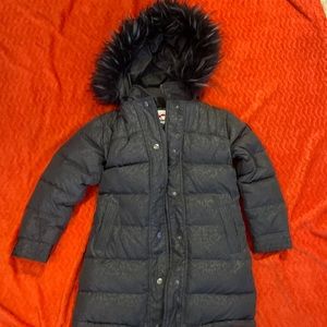 Kids Appaman puffer size 7 leopard print